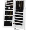 Best Choice Products Mirrored Jewelry Cabinet Armoire With Stand
