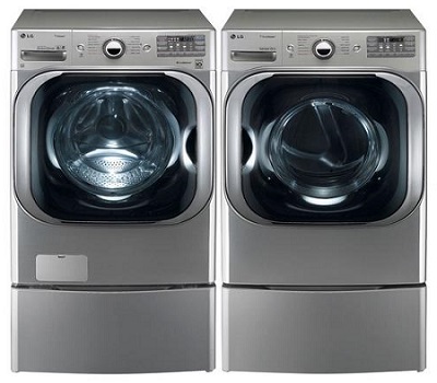 LG Graphite Front Load Steam Washer And Electric Dryer