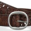 Fossil Women’s Floral Perforated Belt