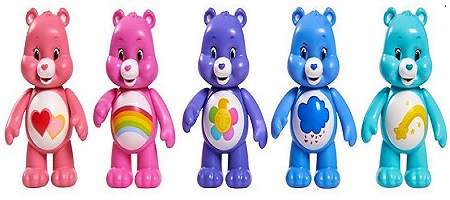 Care Bears Articulated Toy Figure Pack Of 5