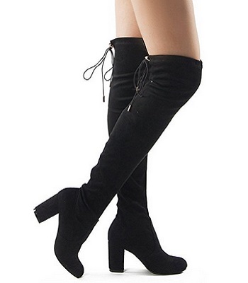 ROF Women’s Thigh High Over The Knee Pointy Boots