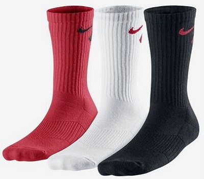 New Nike 3 Pack Boys Graphic Cotton Socks