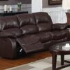 Huntington 2 Pc Bonded Leather Sofa And Loveseat Set With 4 Recliners