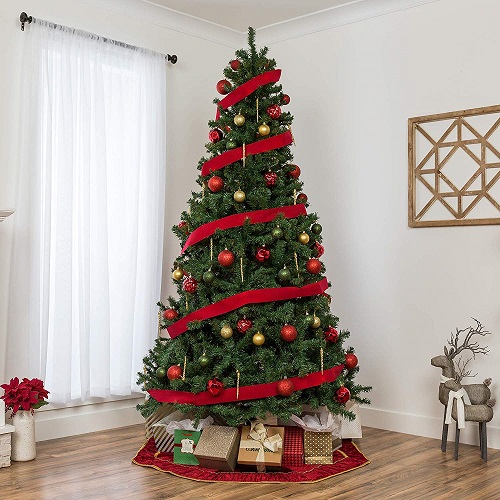 Best Choice Products 7.5ft Premium Spruce Hinged Artificial Christmas Tree